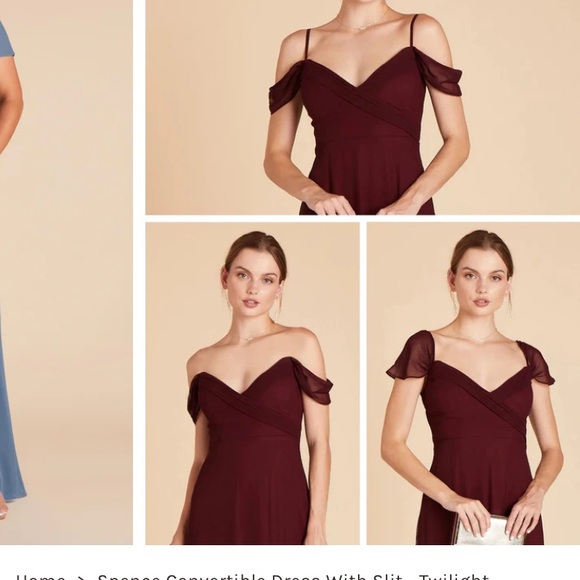 Birdy Grey Spence Twilight Blue Off-Shoulder Maxi Dress - Picture 3 of 8